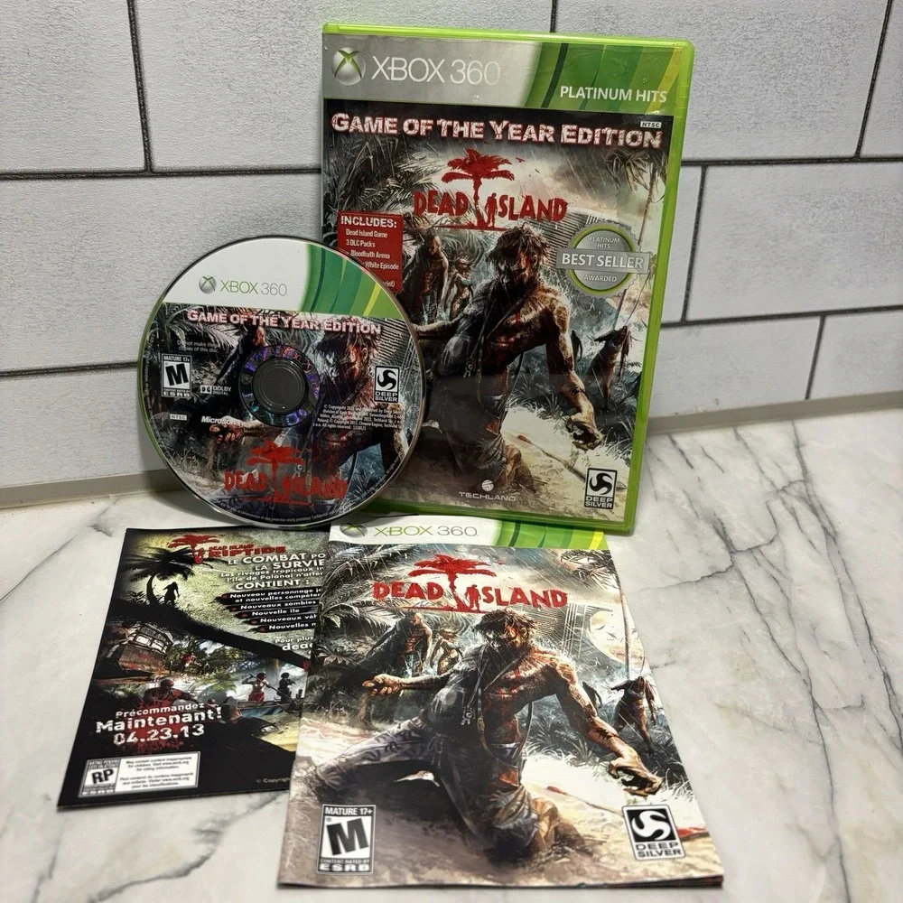 Dead Island Game of the Year Edition Platinum Hits Xbox 360 CIB Manual Tested